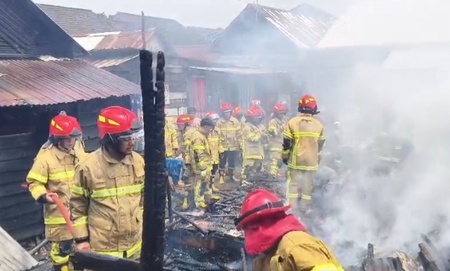 Empat Rumah di Palembang Ludes Terbakar, Diduga Akibat Korsleting Listrik