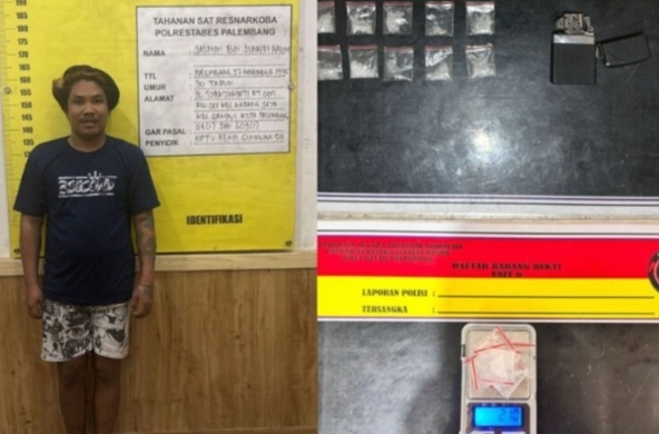 Sembunyikan Sabu di Korek Zippo, Pengedar di Palembang Tetap Tak Berkutik Saat Digerebek