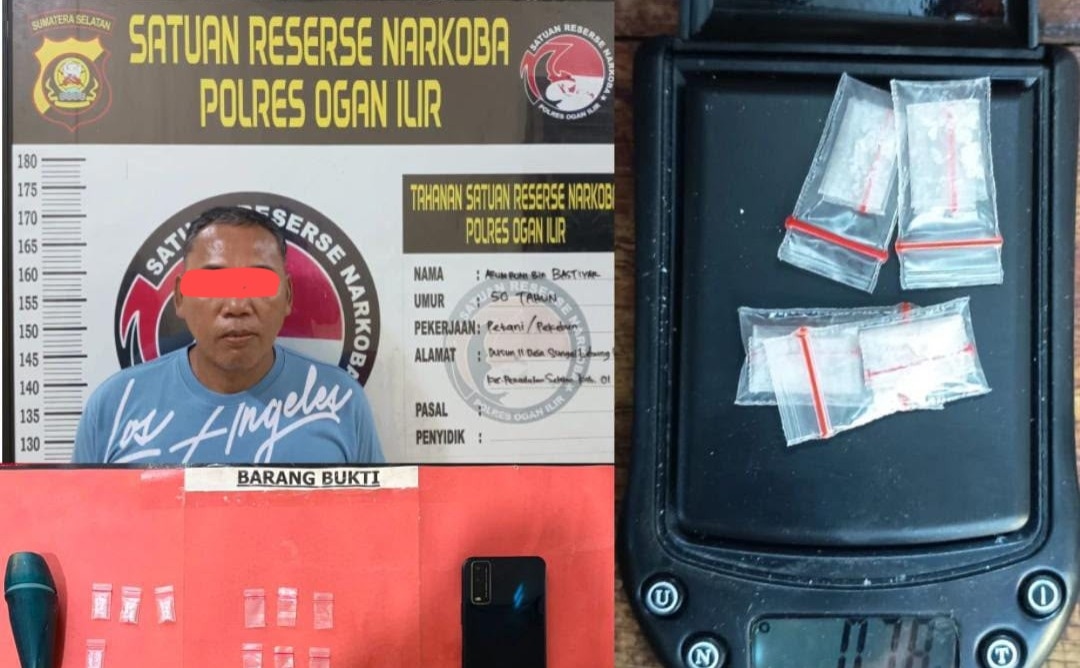 Sempat Kabur Lompat ke Sungai, Residivis Pengedar Sabu di Ogan Ilir Akhirnya Dibekuk Polisi