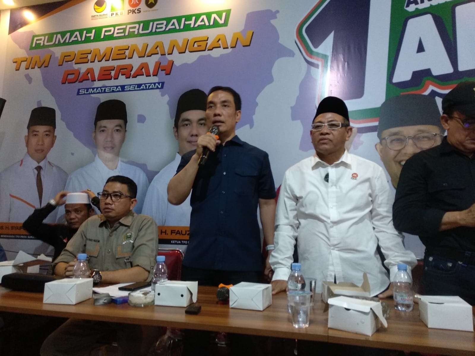 Terkait Hasil Quick Count, TPD AMIN Sumsel Ungkap Ini...