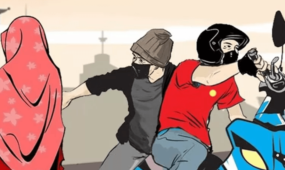 Modus Tanya Orang, Mahasiswi di Palembang Kehilangan iPhone Dijambret Dua Pria Bermotor