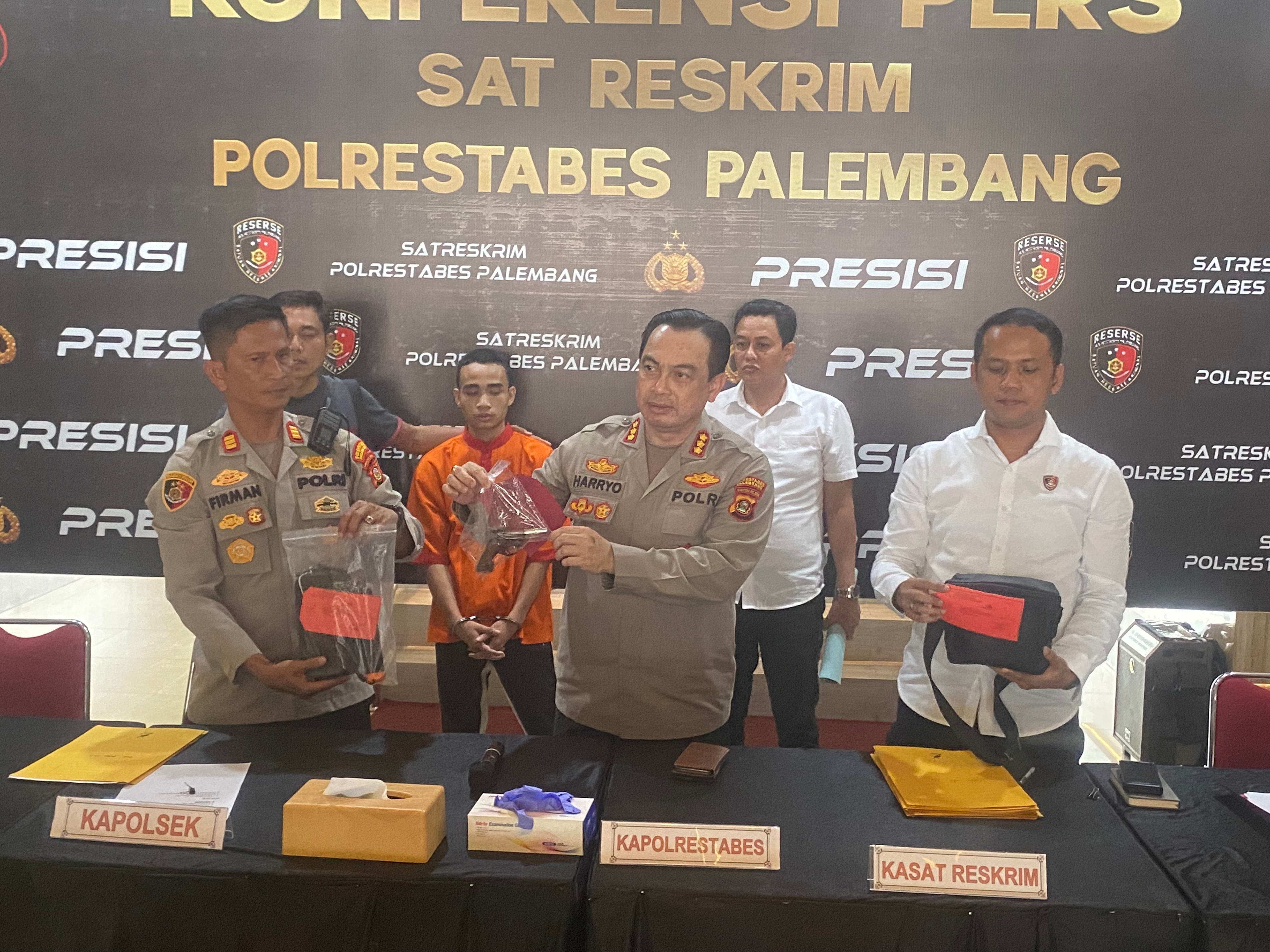 Kejar Pacar Sambil Bawa Senpi Rakitan, Pemuda Palembang Ditangkap Polisi