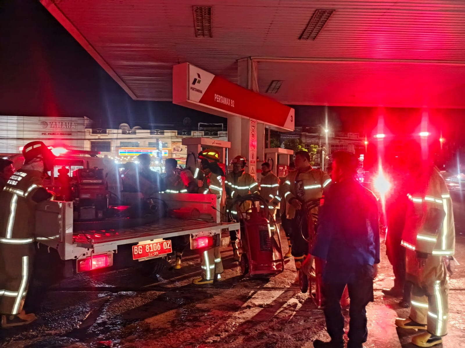 Gudang Oli SPBU di Sako Palembang Terbakar, Diduga Akibat Korsleting Listrik