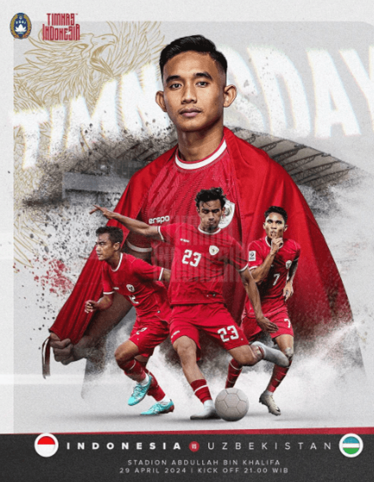 Gratis! Nobar Semifinal Indonesia vs Uzbekistan di BKB Palembang