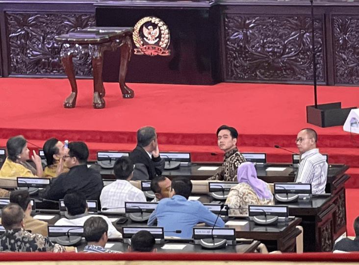 Gibran Rakabuming Raka Hadiri Gladi Resik Pelantikan di Gedung MPR RI
