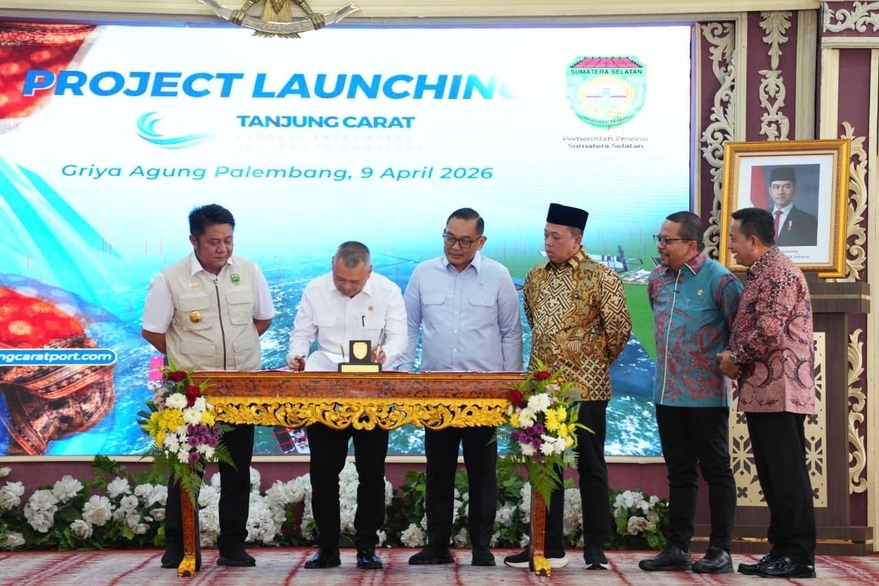 Pelabuhan New Palembang Resmi Diluncurkan, Target Operasi 2028