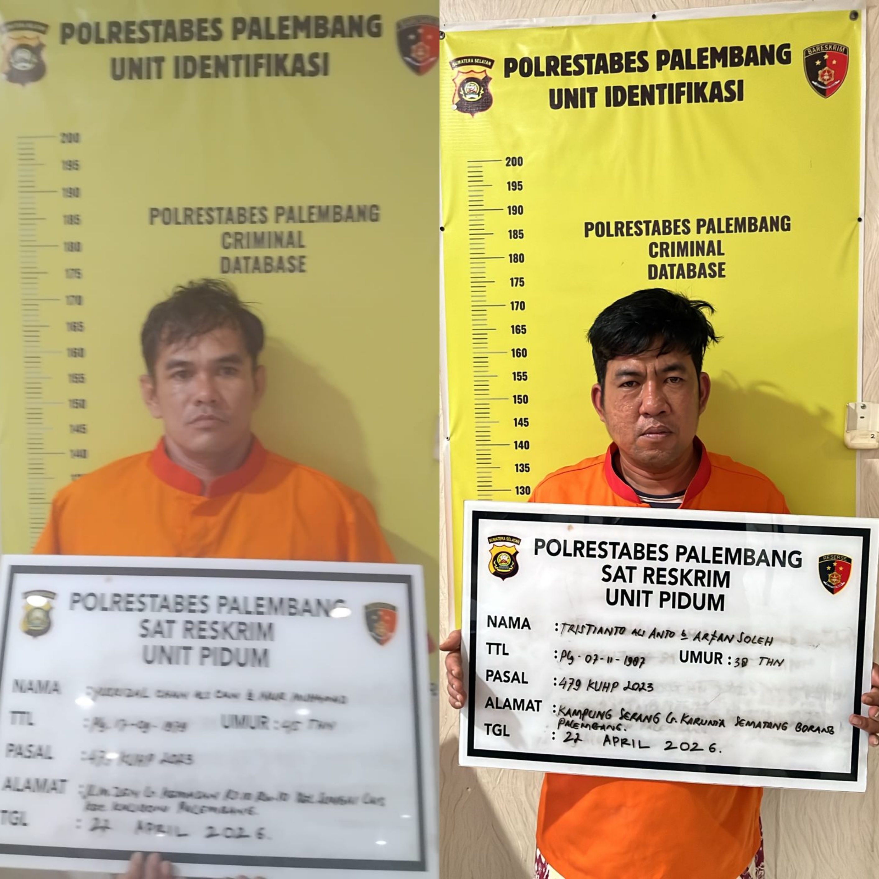 Jambret Tas Senilai Rp10 Juta di Palembang, Pelaku Dibekuk Dini Hari
