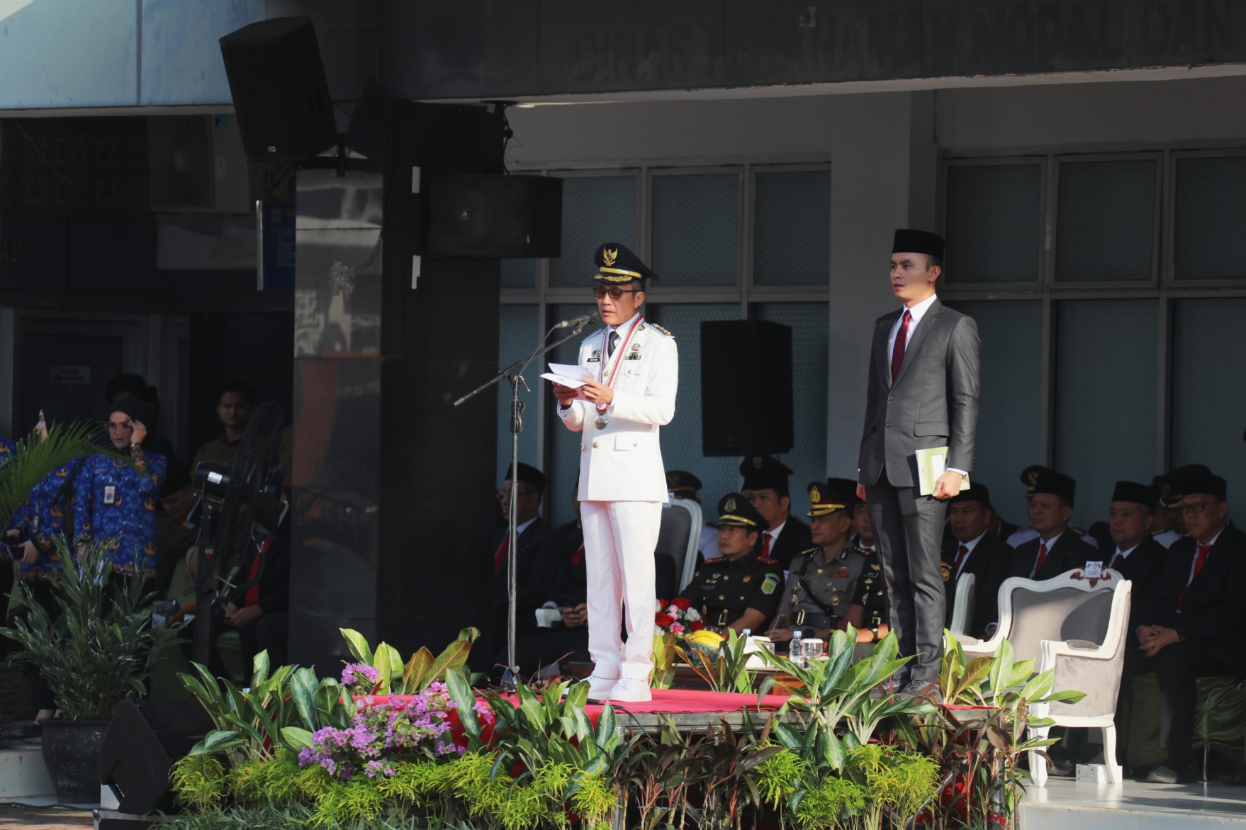 Ratu Dewa Pimpin Upacara Hari Otda 2026, Tekankan Penguatan Pelayanan Publik