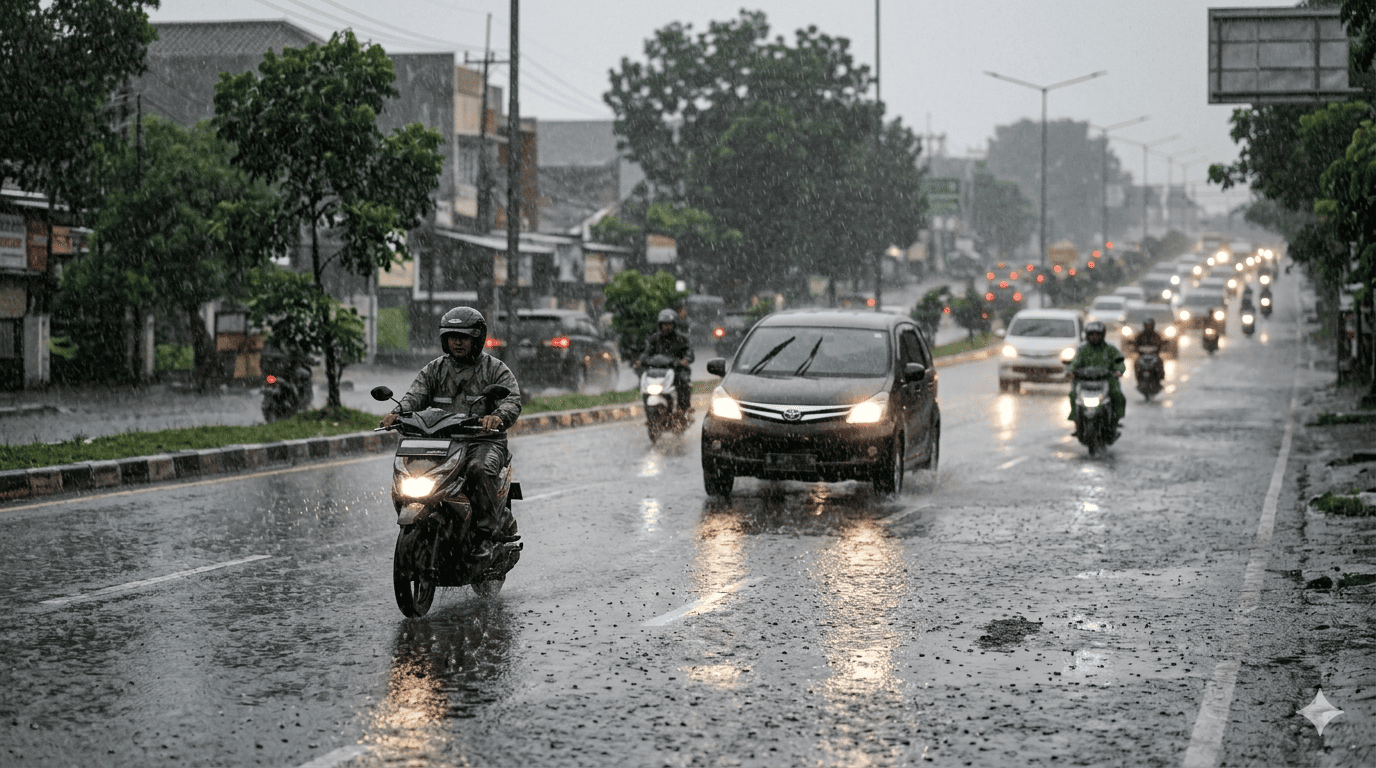 Masuk Musim Kemarau, Sejumlah Wilayah Sumsel Masih Diguyur Hujan Hari ini