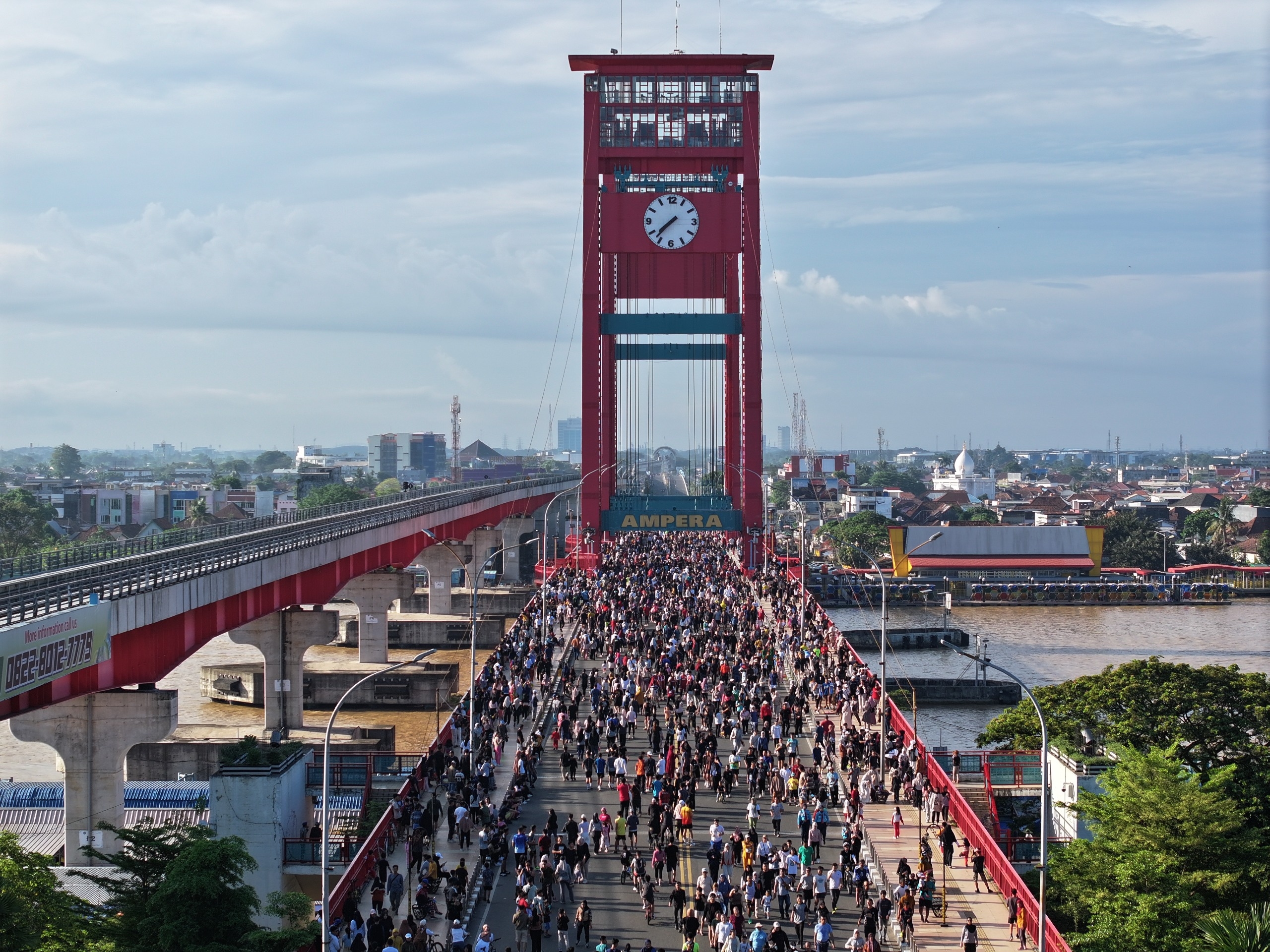 CFD Ampera Jadi Magnet Baru Palembang, Ratu Dewa Rencanakan Setiap Minggu