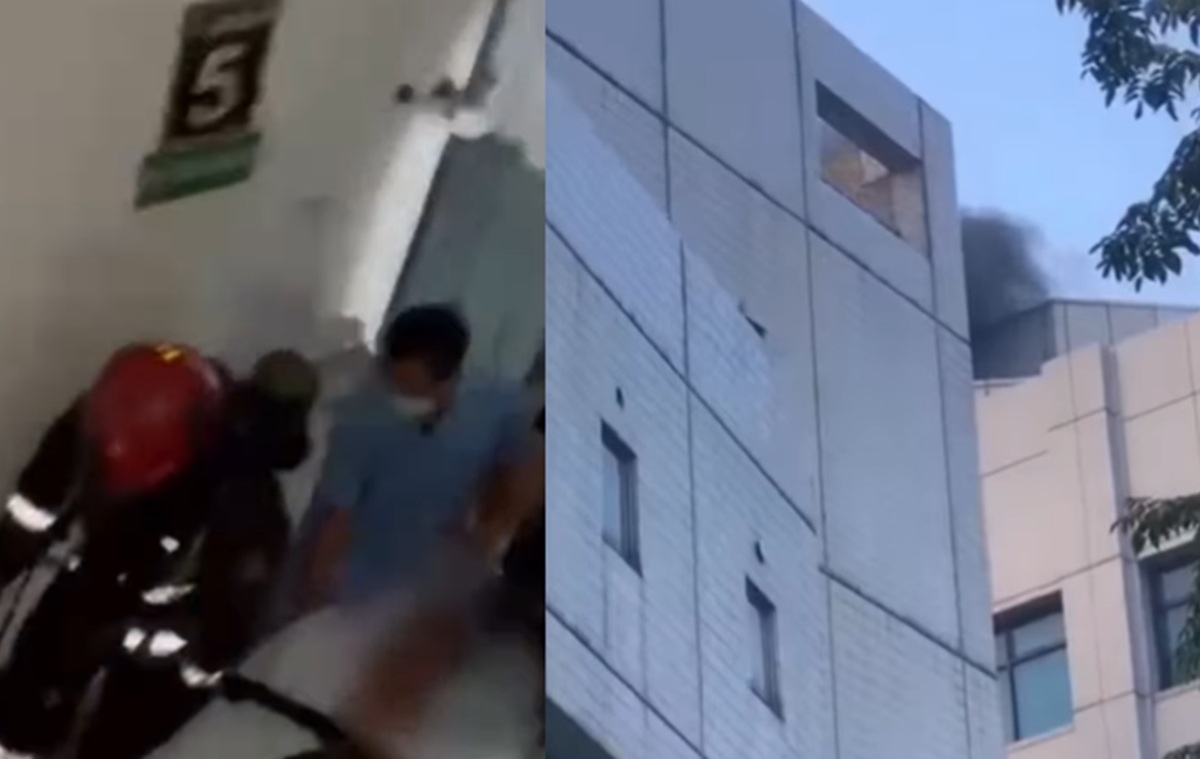 Kebakaran Gedung Jantung RSUD dr Soetomo Picu Evakuasi Besar, Satu Pasien Dikabarkan Meninggal