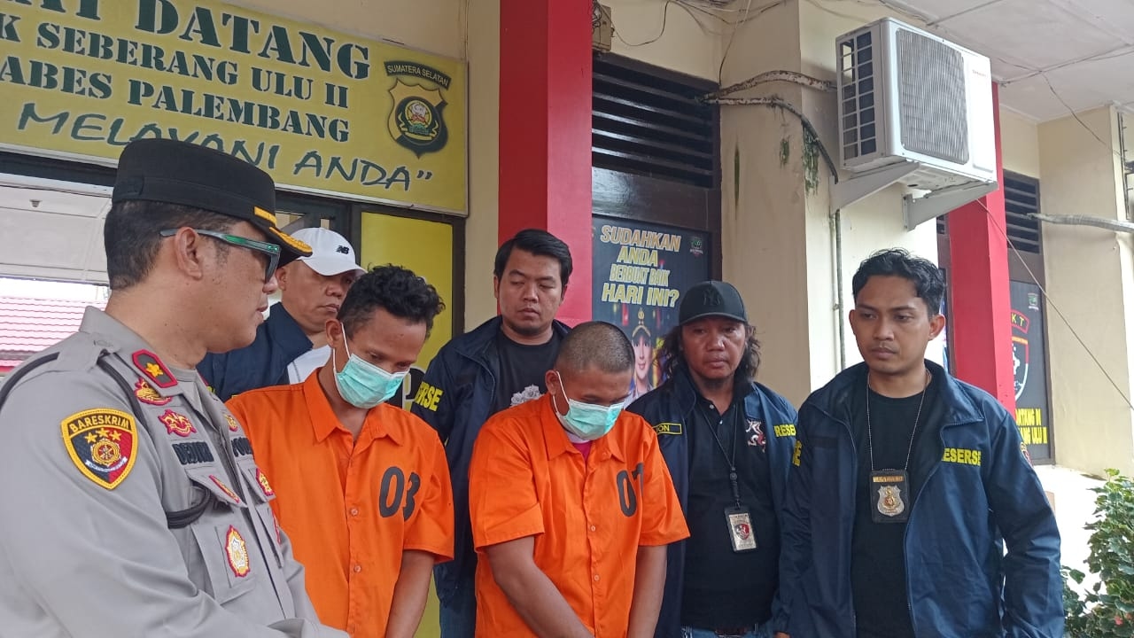 Bobol Bengkel Las di Palembang, Dua Residivis Gasak Mesin Las dan Bor Listrik