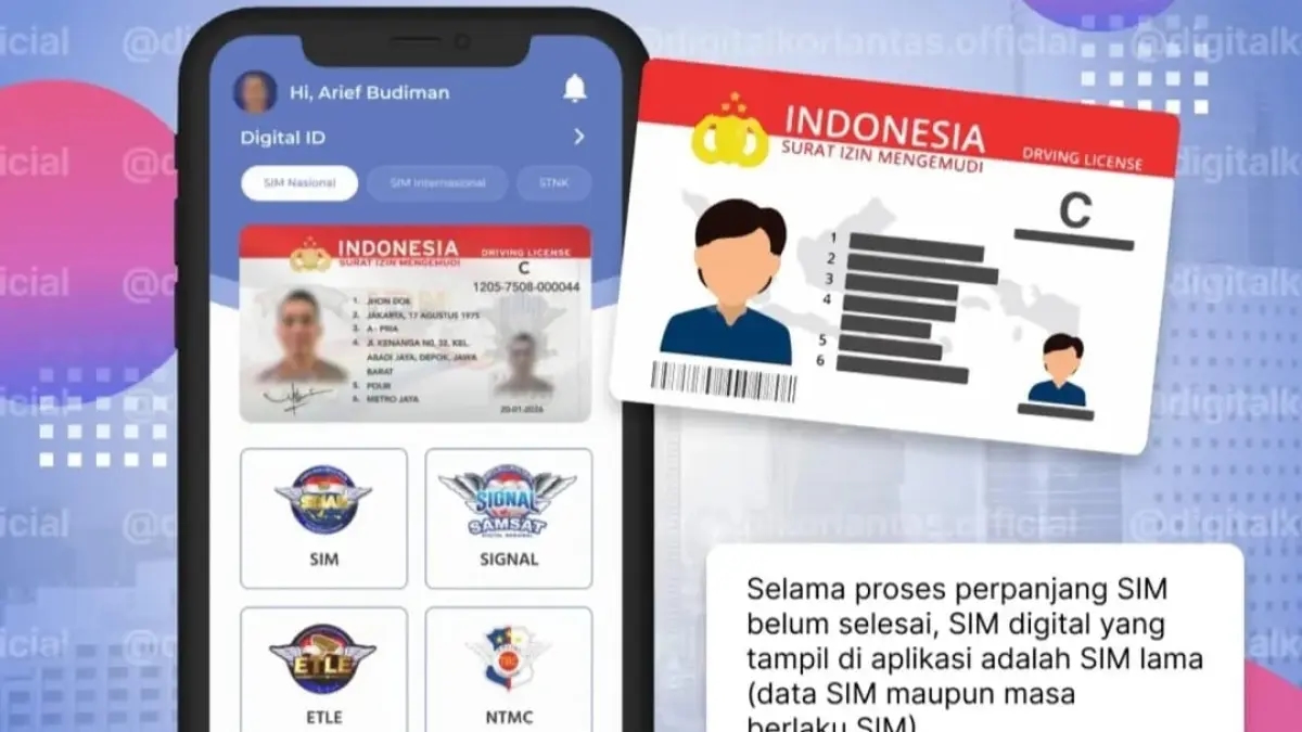 Cara Membuat SIM Digital di HP, Cukup Lewat Aplikasi Digital Korlantas