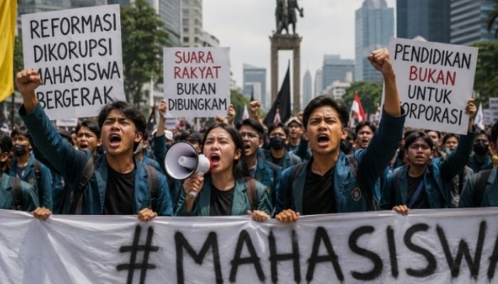 1.000 Mahasiswa Palembang Turun ke Jalan, Bawa Lima Tuntutan soal BBM hingga APBN