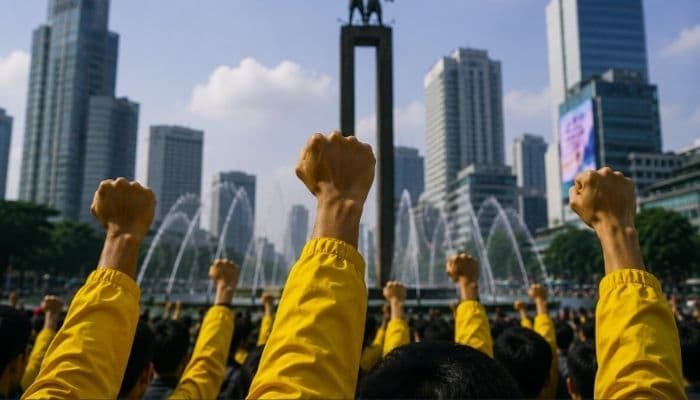 5 Tuntutan Mahasiswa dalam Demo di Bundaran HI Jakarta Hari Ini