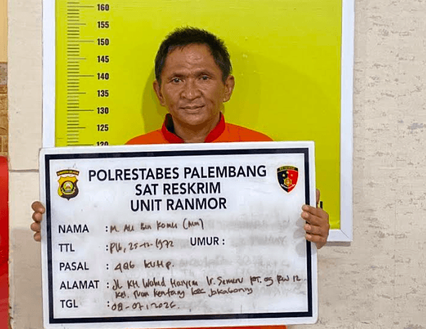 Pinjam Motor Alasan Beli Rokok, Pria di Jakabaring Berakhir di Tangan Polisi