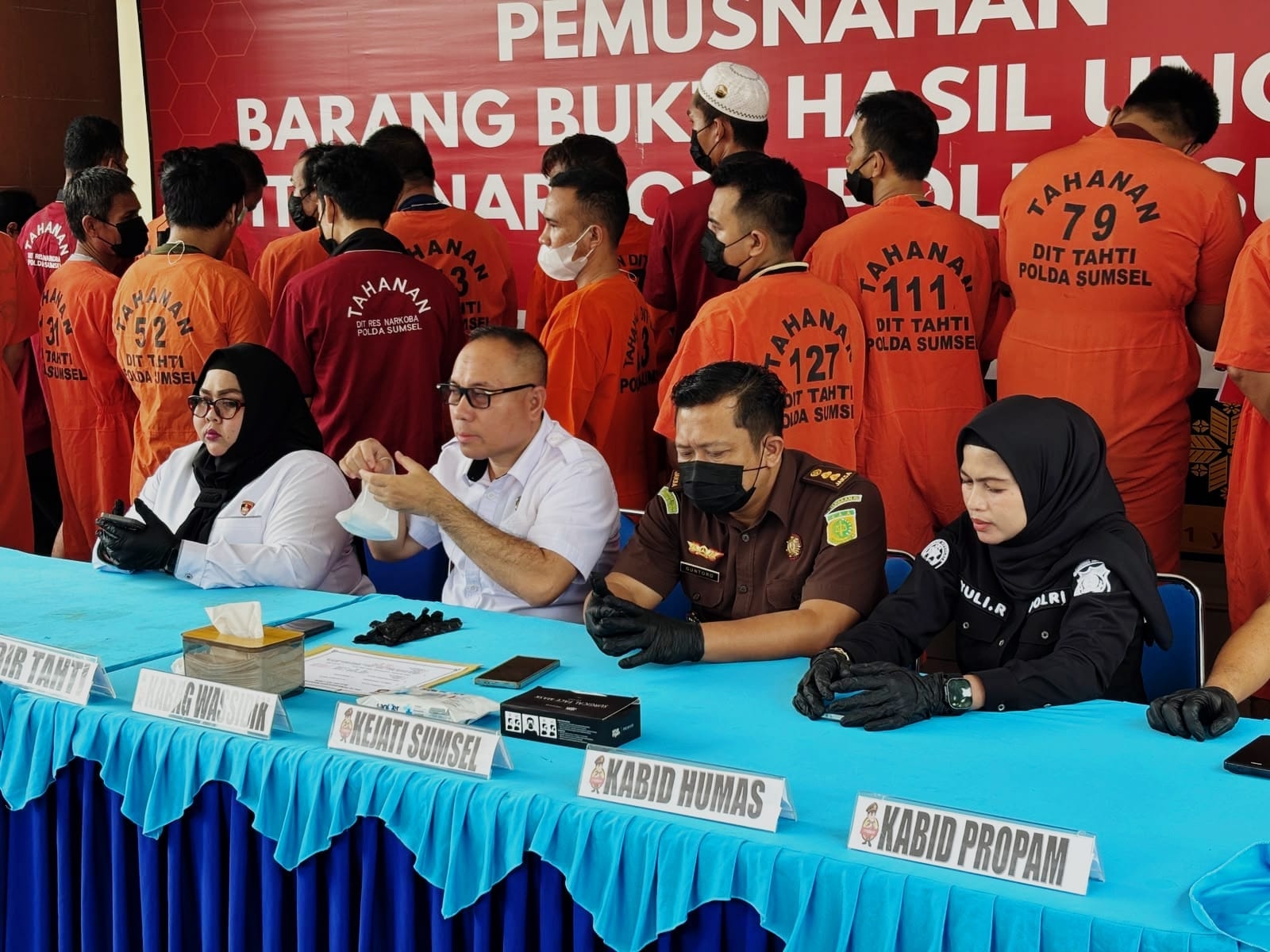 Polda Sumsel Musnahkan Narkoba Senilai Rp7,9 Miliar, Klaim Selamatkan Hampir 84 Ribu Jiwa