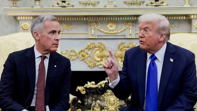 Teleprompter Mati Saat Pidato, PM Kanada Mark Carney Sempat Sindir Donald Trump