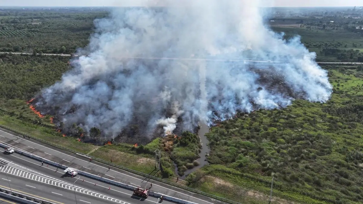 Api Belum Padam, Karhutla Bakar Lahan Gambut di OKI hingga Banyuasin