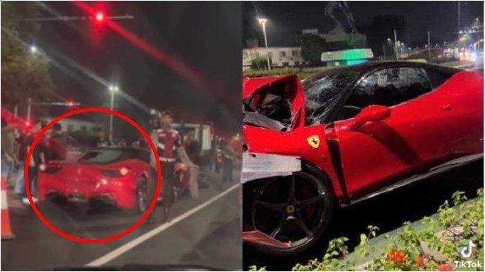 Korban Tabrakan Mobil Ferarri Ungkap Kondisi Pengemudi Saat Turun dari Mobil