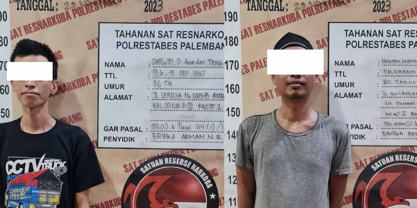 Belum Sempat Diedarkan, Dua Kurir Narkoba Diringkus Polisi