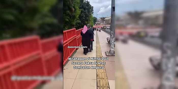 Polisi Buru Pelaku Pemalakan yang Videonya Viral Saat Beraksi di Jembatan Ampera Palembang