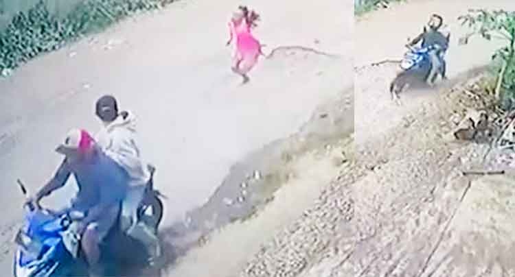 Heboh! Aksi Jambret Terekam Kamera CCTV di Palembang, Seorang Pelajar jadi Korban