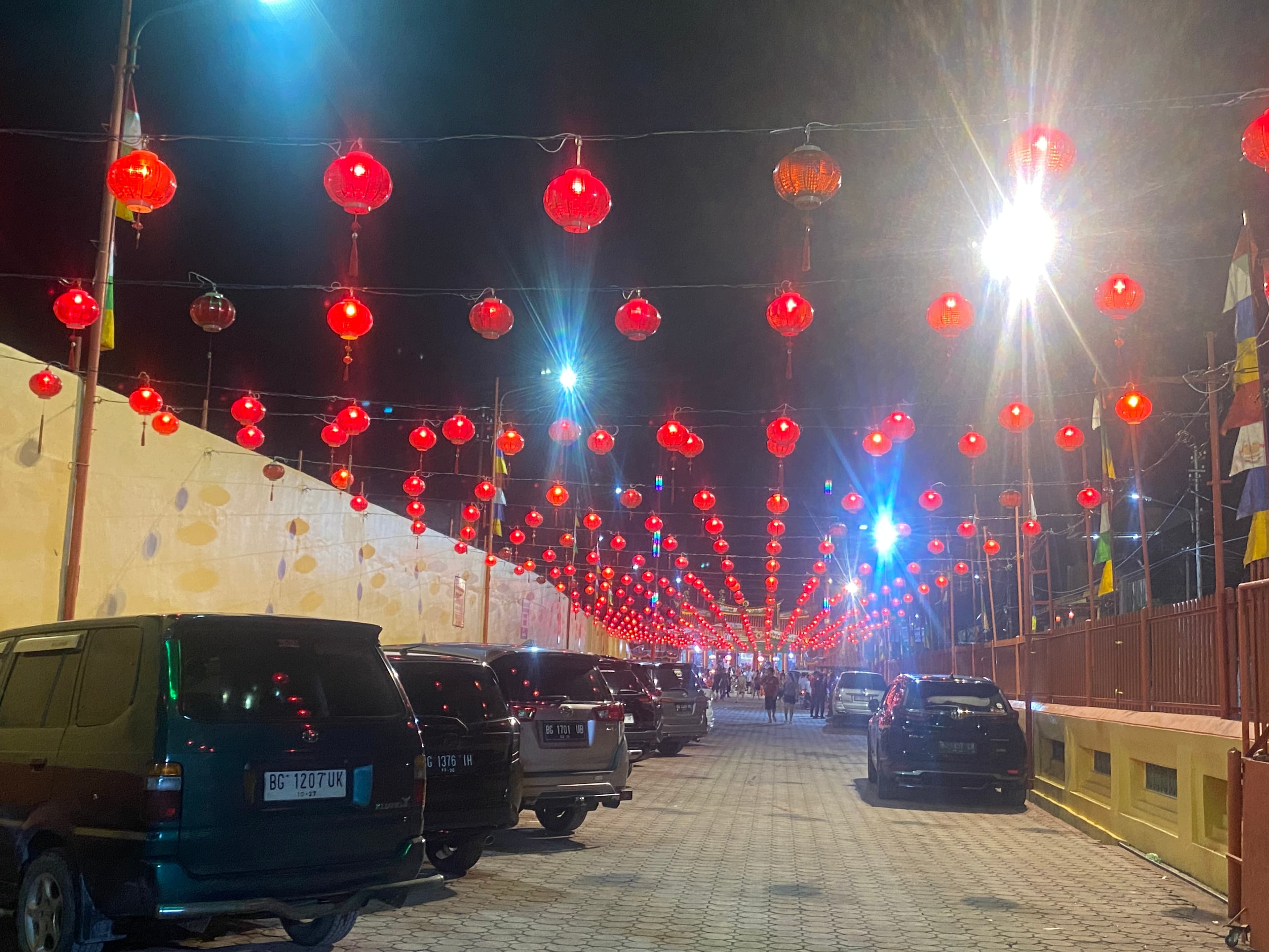 Seribu Lampion Meriahkan Perayaan Tahun Baru Imlek di Klenteng Dewi Kwan Im Palembang