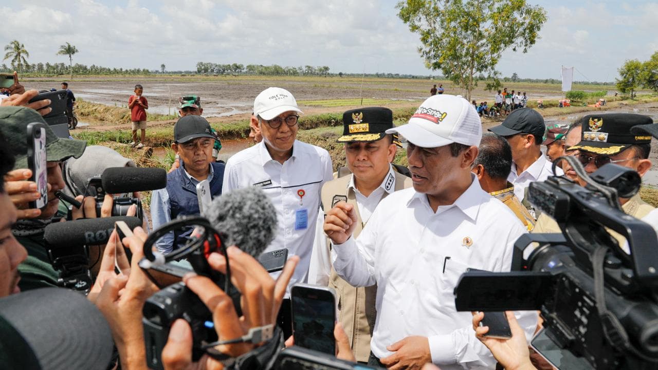 Mentan Minta Optimalkan Lahan Rawa di Sumsel dan Target Produksi Beras Naik 100 Persen