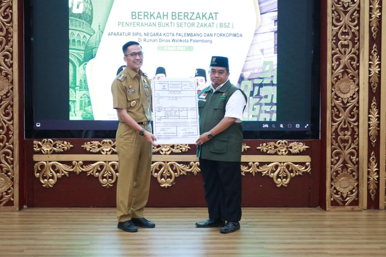 Pj Wali Kota Palembang Awasi Pembayaran Zakat dan Program Baznas, Transparansi dan Manfaat bagi Masyarakat