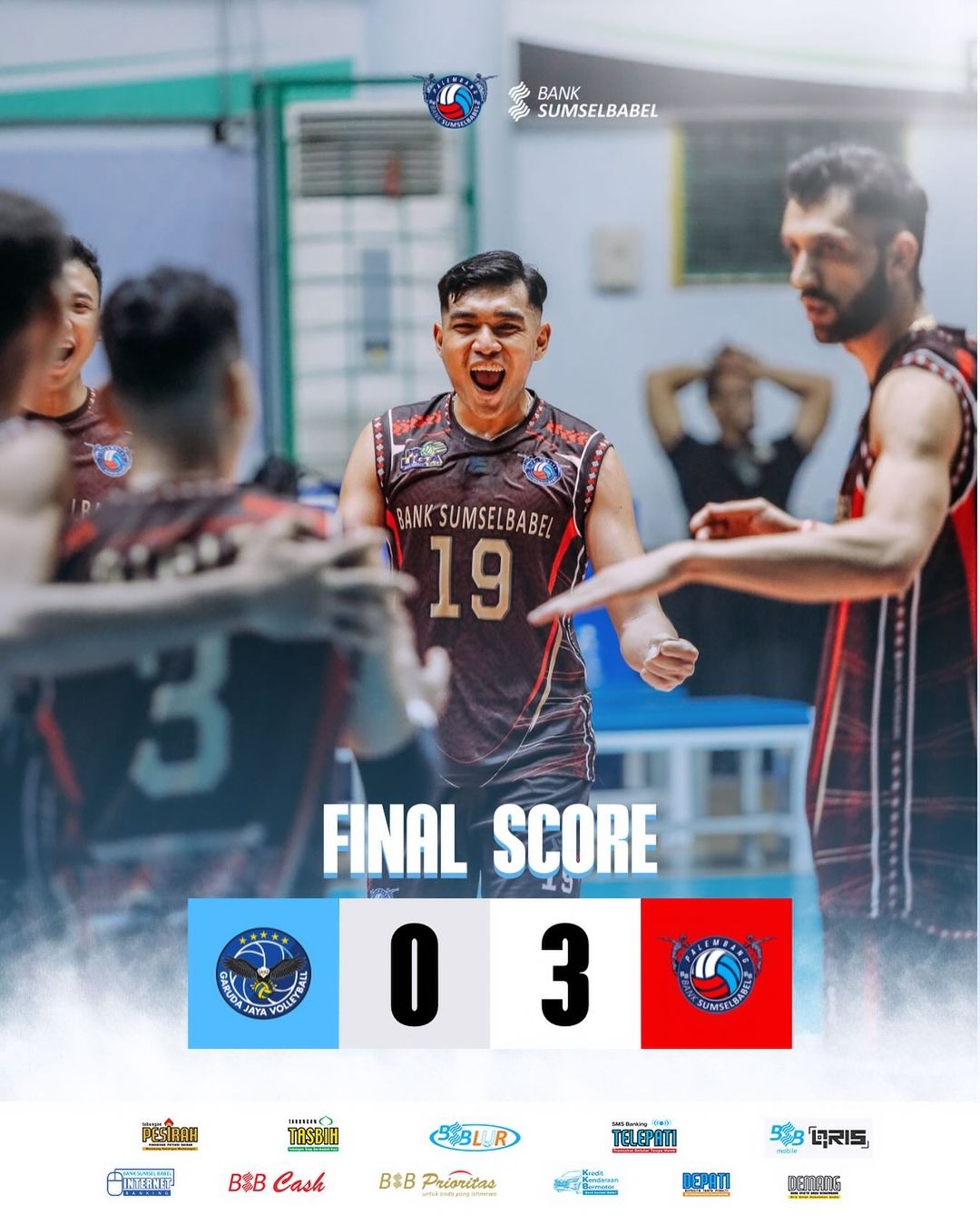 Dua Kemenangan Lagi, Palembang BankSumselBabel Makin Dekat ke Empat Besar PLN Proliga 2024