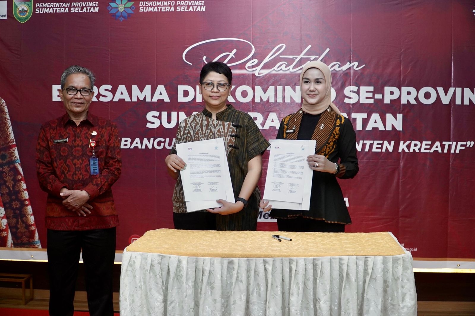 Pelatihan Konten Kreatif Bertema Pemberantasan Korupsi Diapresiasi Sekda Sumsel