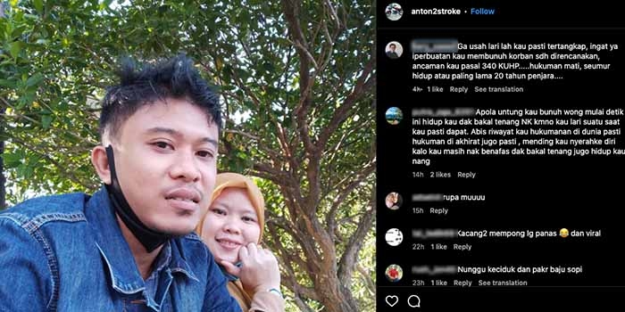 Warganet Serbu Akun Medsos Milik Antoni, Otak Pelaku Pembunuhan Pegawai Koperasi yang Jasadnya Dicor