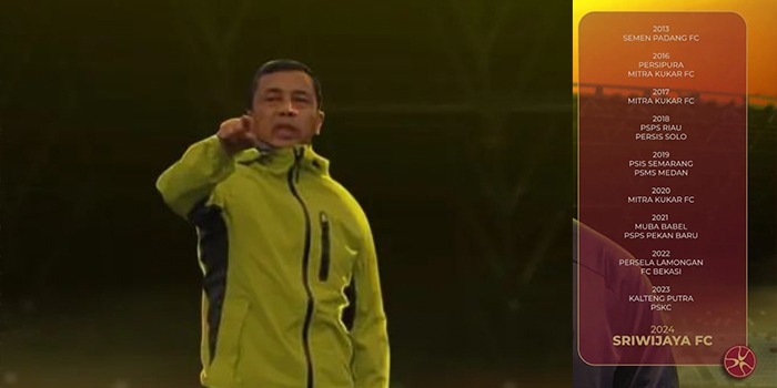 Sriwijaya FC Perkenalkan Jafri Sastra sebagai Pelatih Baru