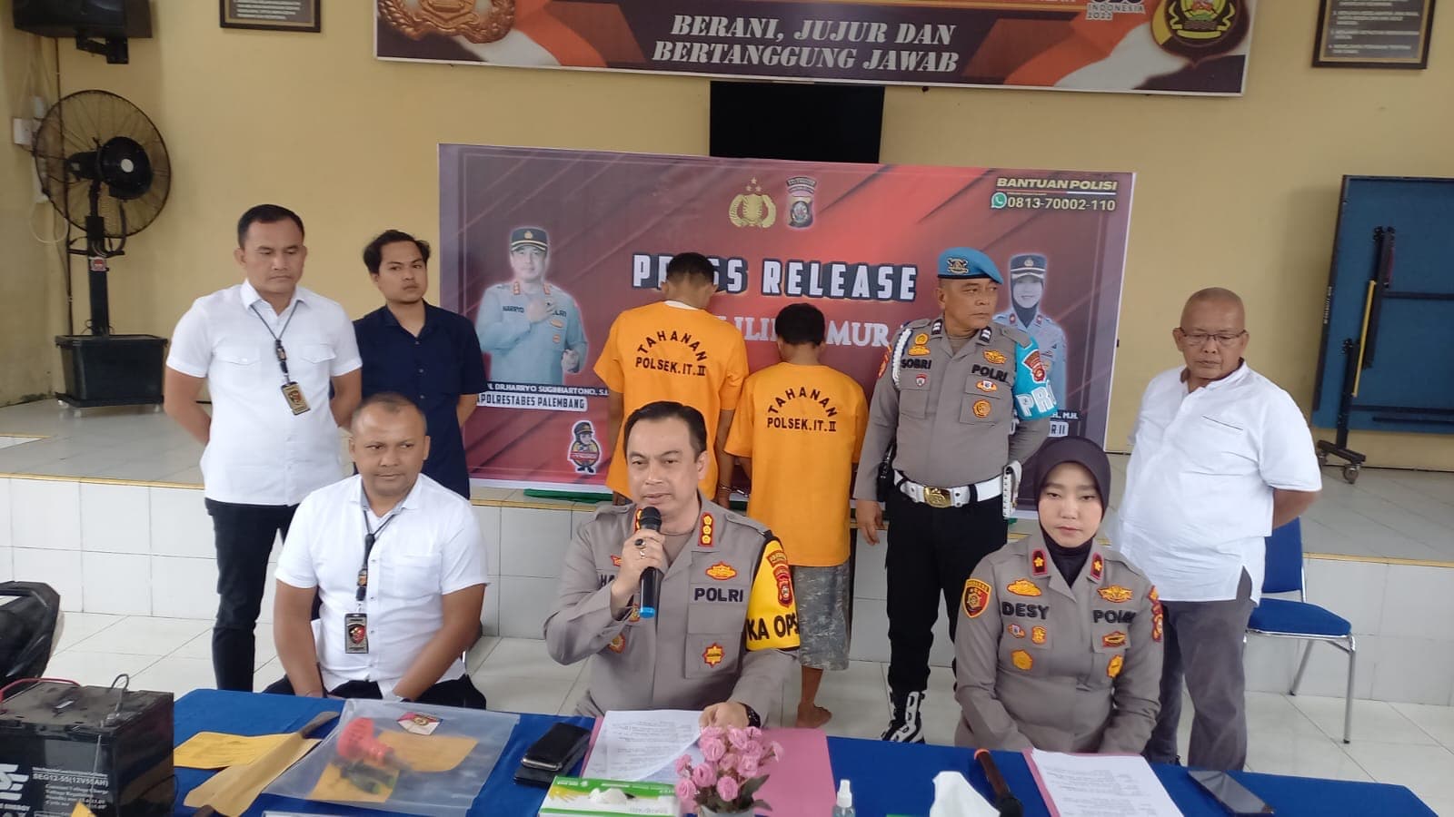 Dua Pencuri Baterai Lampu Merah di Palembang Ternyata Pecandu Sabu, Ternyata Pemain Lama