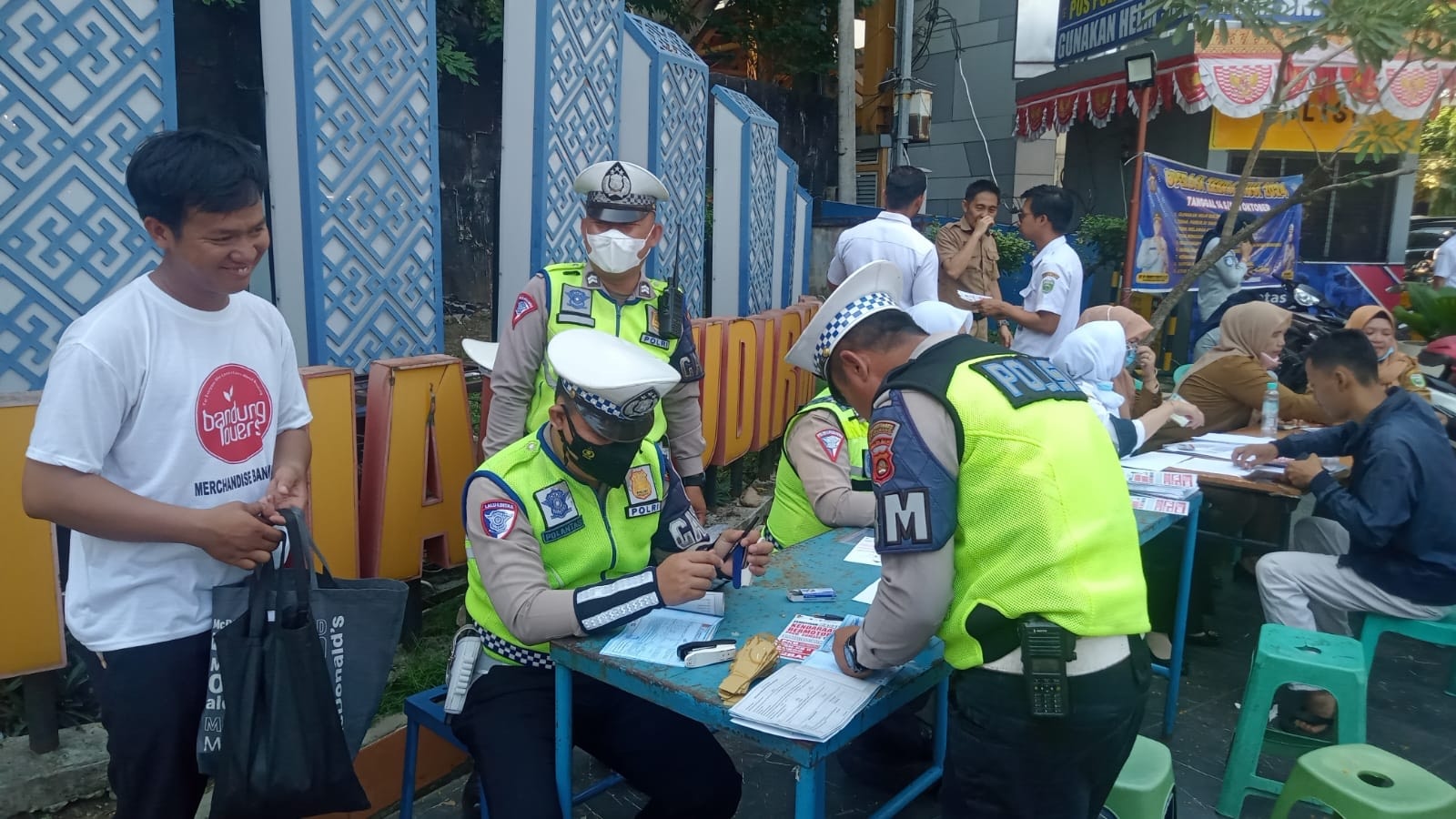 Razia Gabungan Satlantas di Palembang, Puluhan Pelanggar Pajak dan Kelengkapan Kendaraan Terjaring