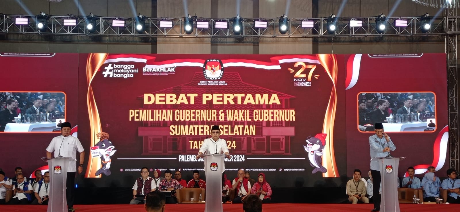KPU Sumsel Evaluasi Debat Perdana, Pastikan Debat Kedua Lebih Menarik dan Informatif