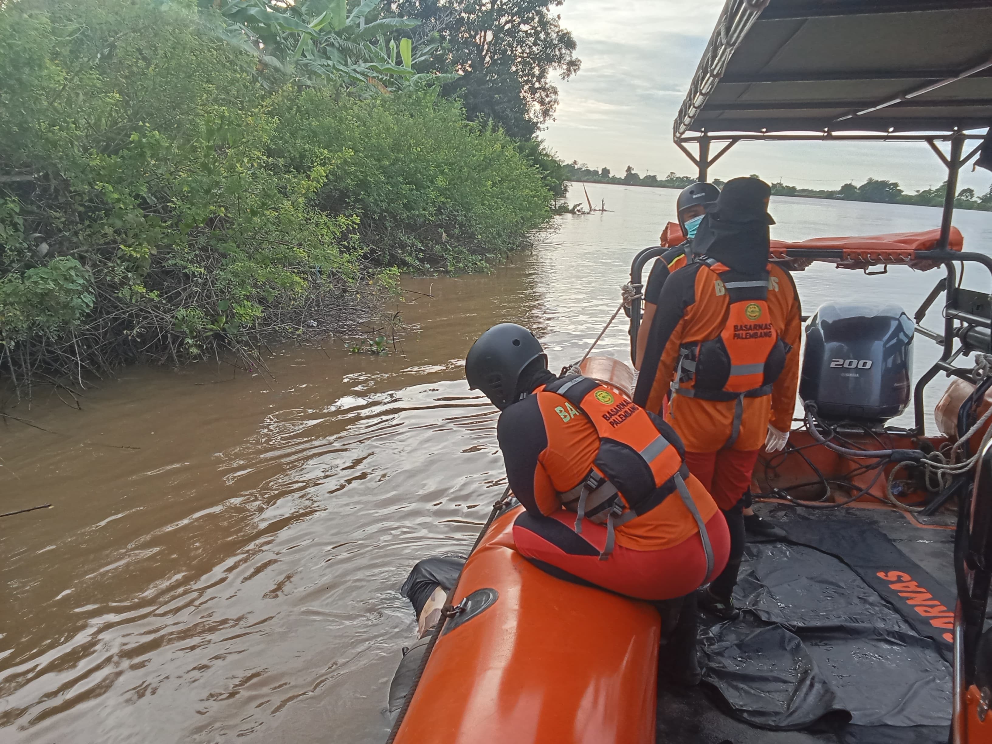 Tiga Hari Pencarian, Tim SAR Gabungan Temukan Seorang Karyawan Yang Tenggelam di Sungai Musi Muara Enim