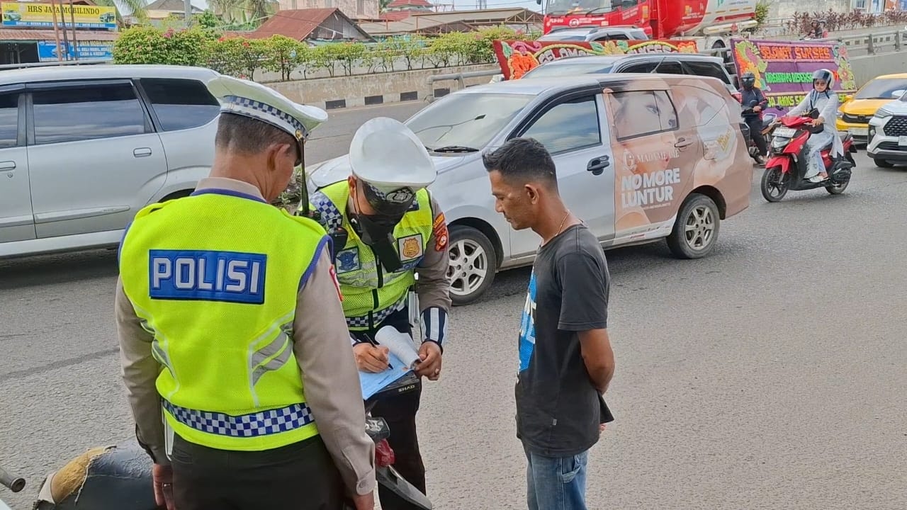 Operasi Gabungan di Palembang, 30 Kendaraan Ditilang karena Pelanggaran Lalu Lintas
