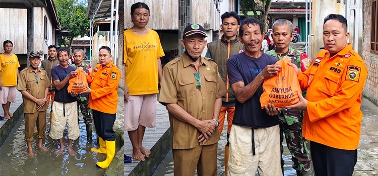 BPBD Sumsel Salurkan Bantuan Gubernur untuk Korban Bencana di PALI