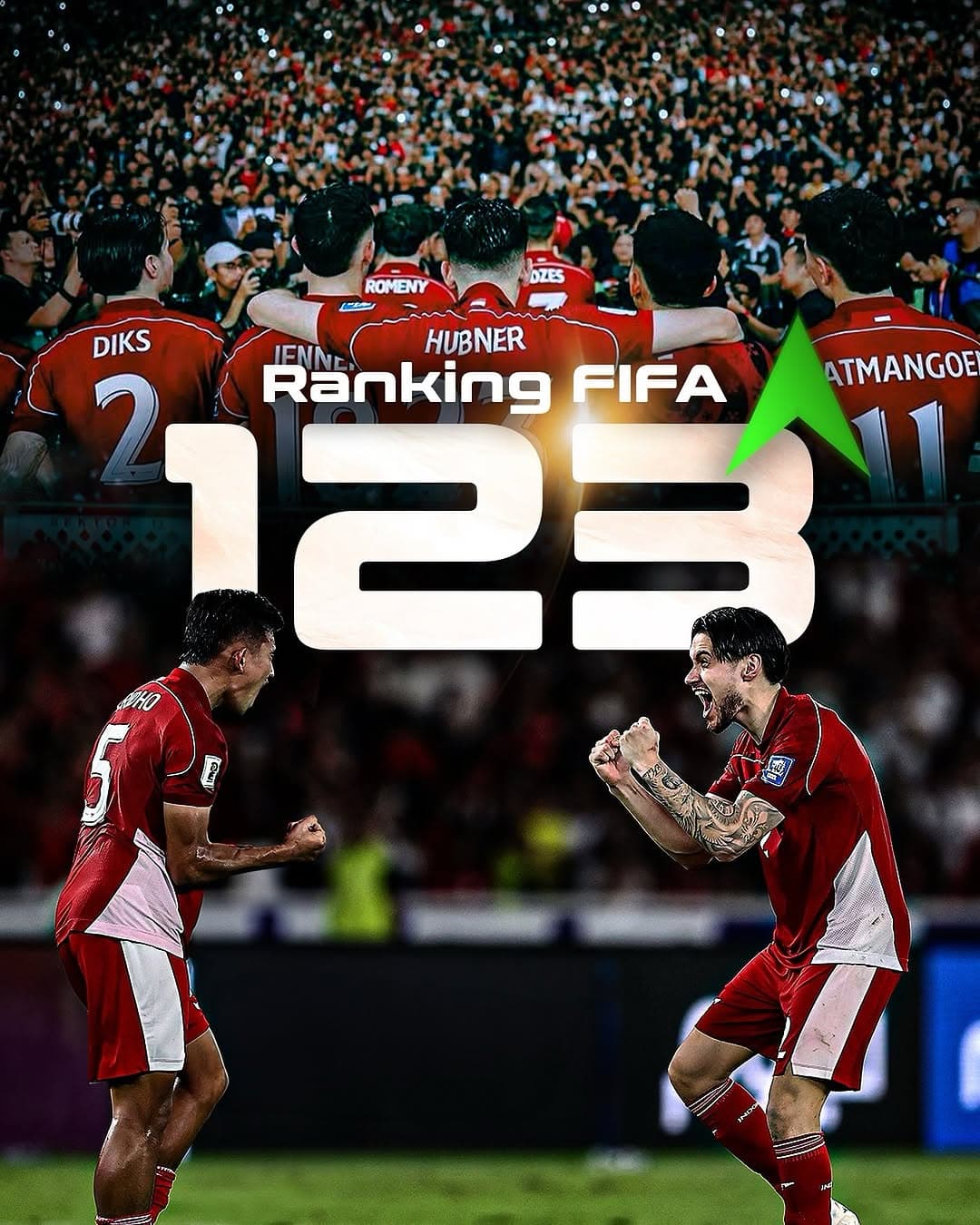 Sejarah Baru, Timnas Indonesia Raih Peringkat 123 FIFA, Terbaik dalam 15 Tahun Terakhir