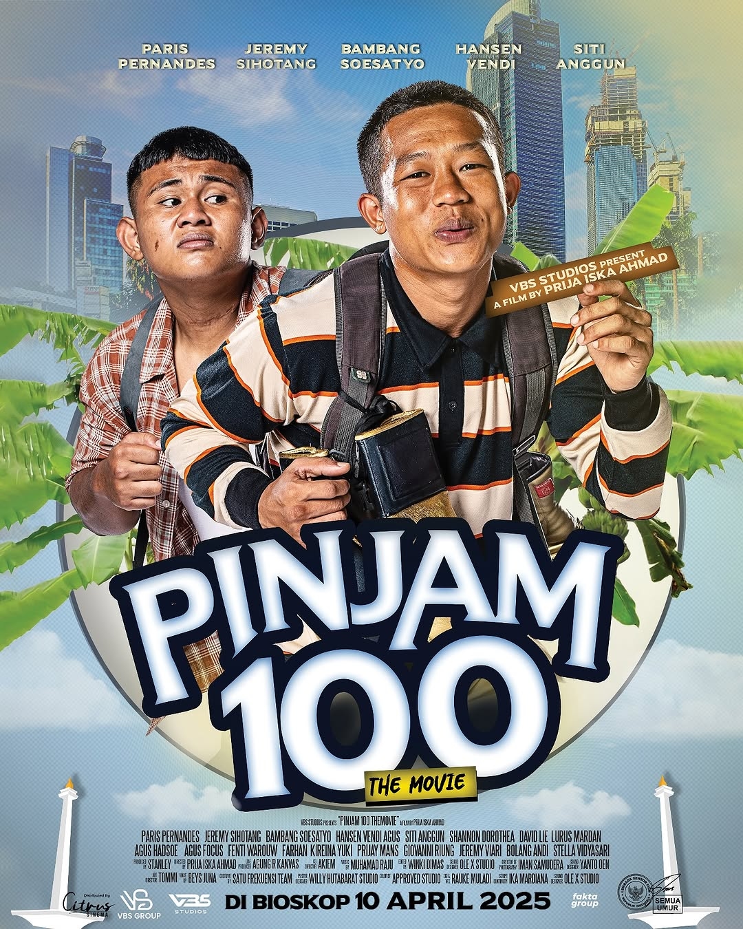 Sinopsis Pinjam 100 The Movie, Kisah Perjuangan 2 Sahabat dari Binjai Menaklukkan Jakarta