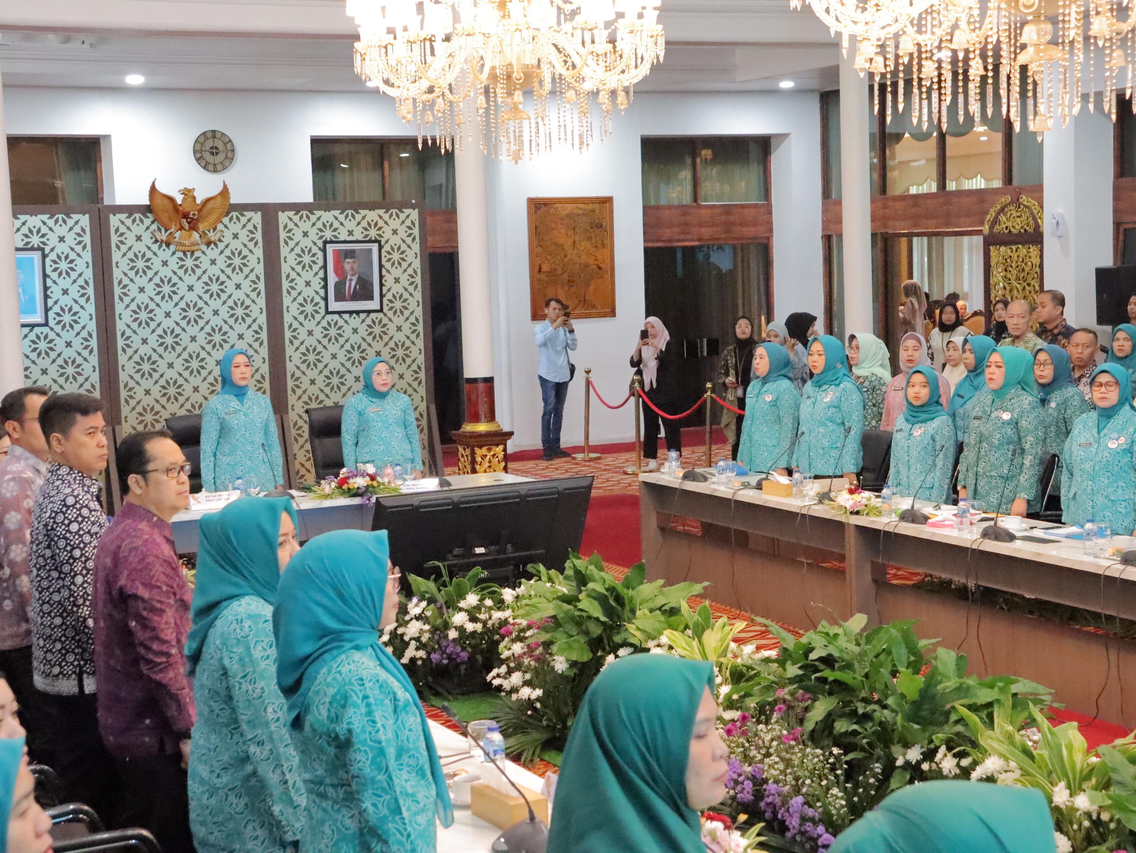 Hadiri Rakor, TP PKK Palembang Fokus Penguatan Posyandu dan Pemberdayaan Keluarga