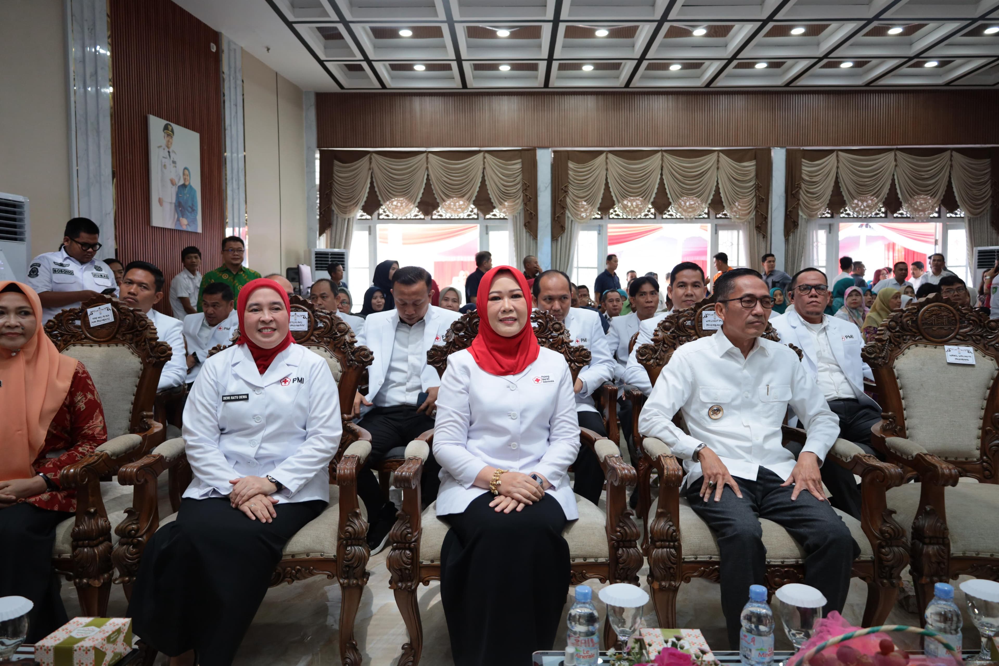 Feby Deru Lantik Pengurus Baru PMI Palembang, Soroti Pentingnya Kesiapsiagaan Bencana