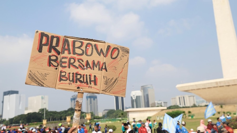 Pidato Prabowo di Hari Buruh, Janjikan Satgas PHK hingga Dukung Marsinah Jadi Pahlawan Nasional