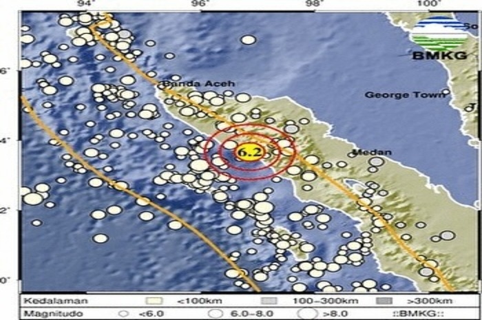 Daftar Wilayah Rasakan Guncangan Gempa 6,2 Skala Richter di Aceh Barat Daya