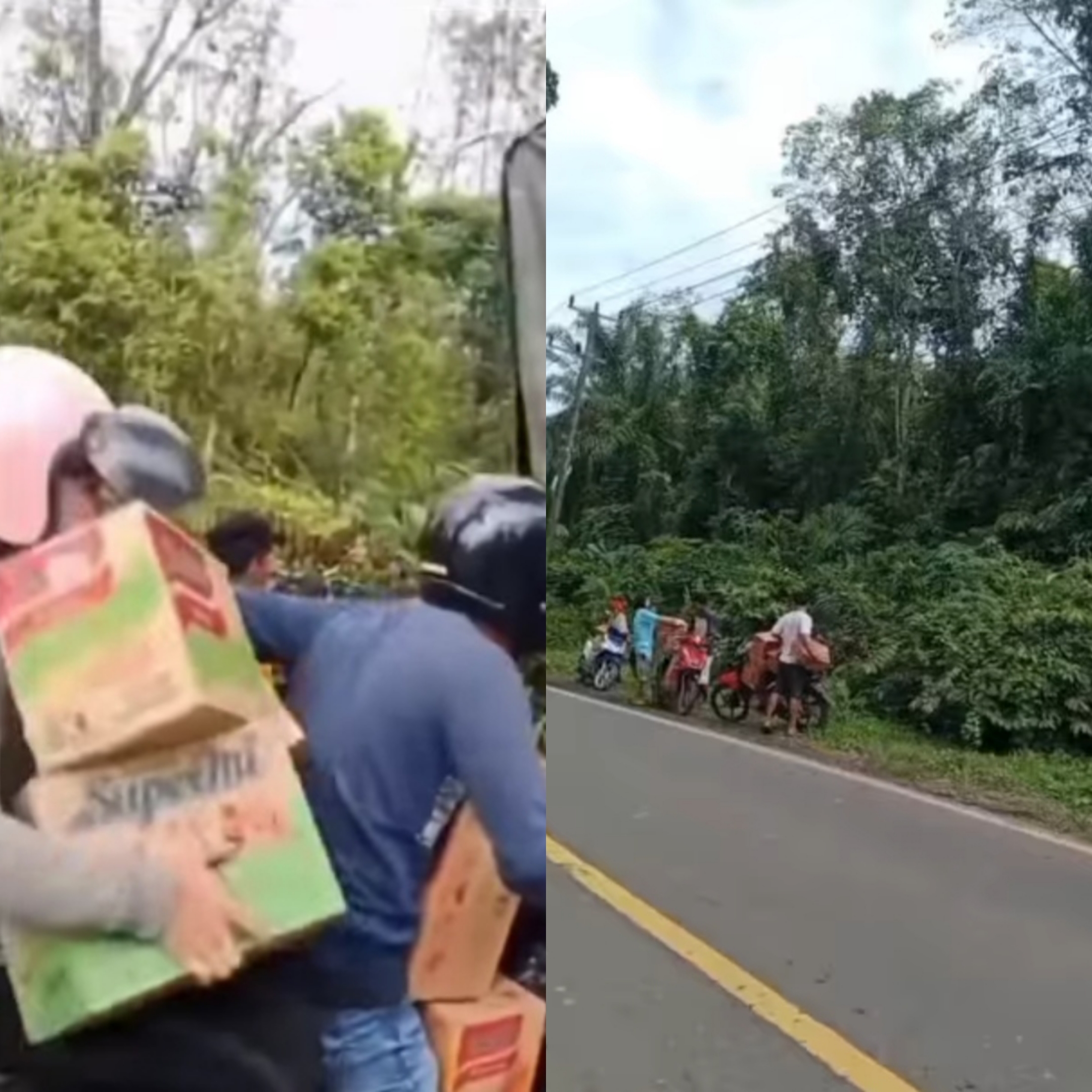 Polisi Turun Tangan Soal Truk Kecelakaan di Jalintim Banyuasin Sumsel yang Dijarah Warga