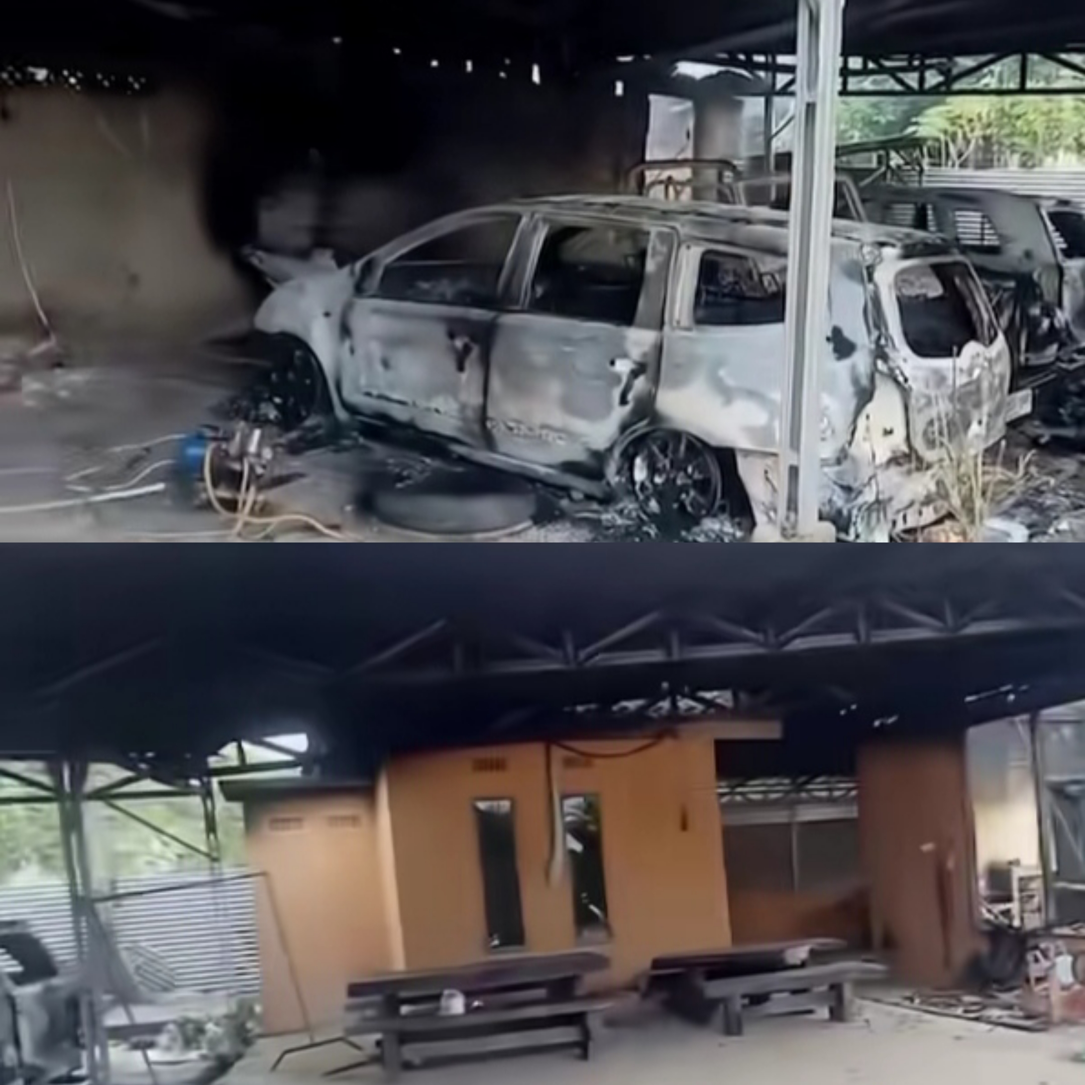 Diduga Jual 4 Ton Beras Bansos, Rumah Lurah di Lampung Tengah Hangus Dibakar Warga