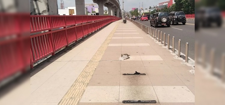 Viral! Kursi di Trotoar Jembatan Ampera Raib Dicuri