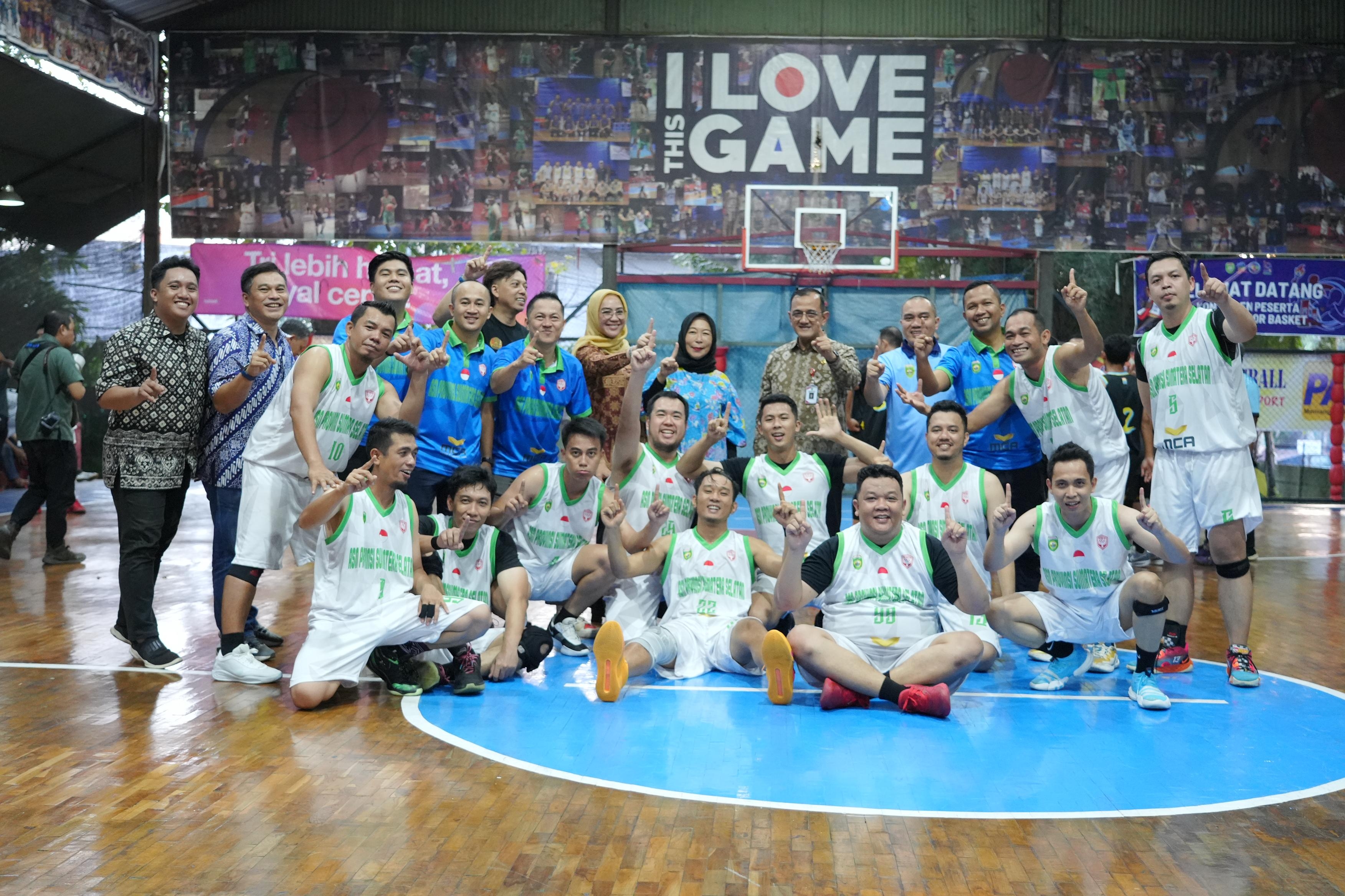 TC Selama 3 Hari, Tim Basket ASN Pemprov Sumsel Raih Emas PORPROV KORPRI 2025